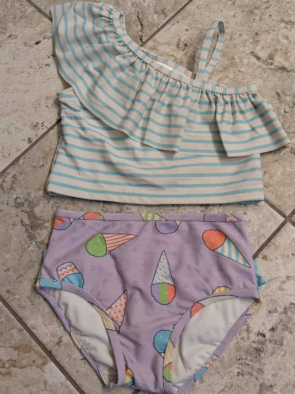 Sz 5 Ruffle Butts 2-pc. swim suit